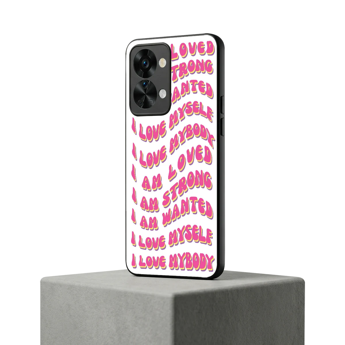 Affirmation oneplus nord 2t mobile cover | shockproof glass phone case