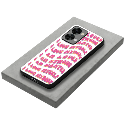 Affirmation stylish phone case for oneplus nord 2t | glossy glass and slim fit