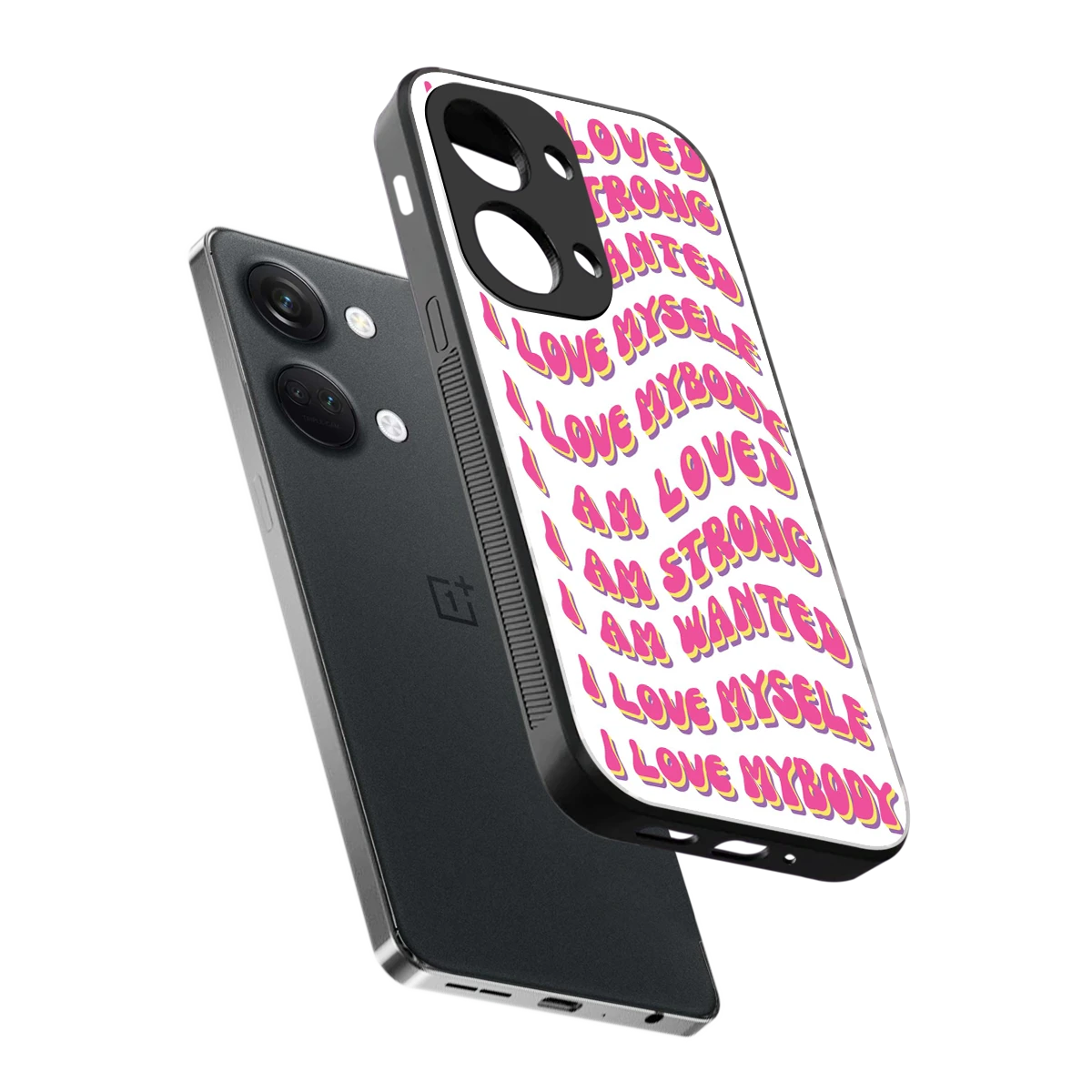 Affirmation sleek oneplus nord 3 cover with tempered glass back and TPU edges