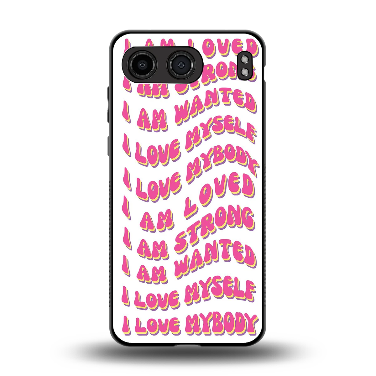 Affirmation back phone cover | glass case for oneplus nord 4