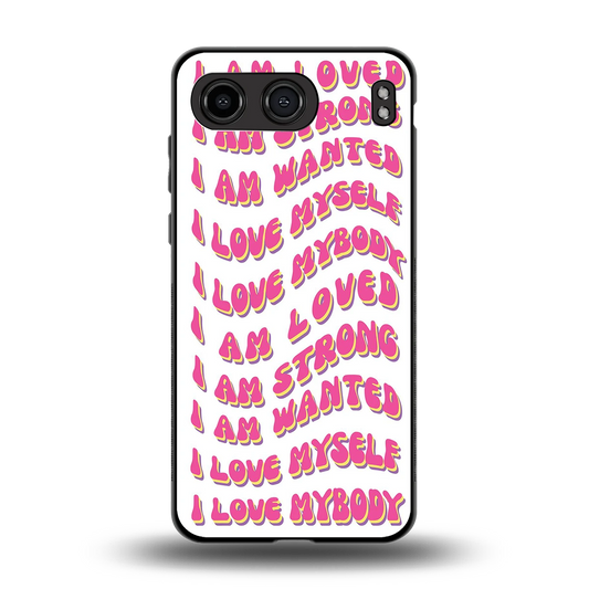 Affirmation back phone cover | glass case for oneplus nord 4