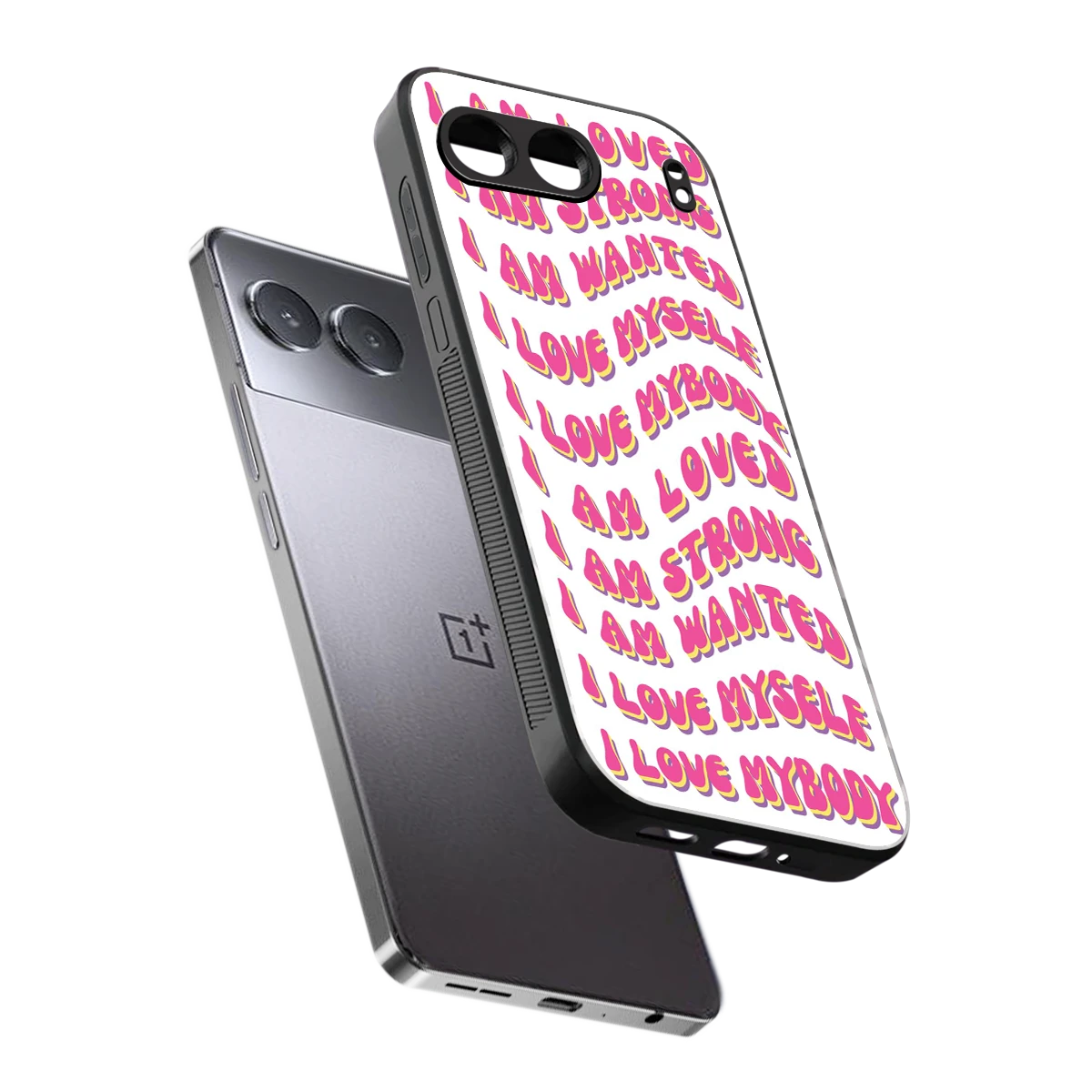 Affirmation sleek oneplus nord 4 cover with tempered glass back and TPU edges