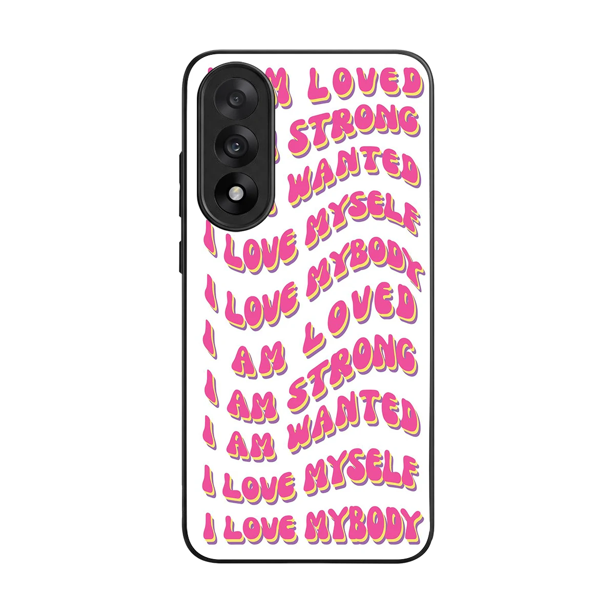 Affirmation back phone cover | glass case for oneplus nord 5