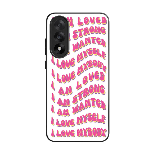 Affirmation back phone cover | glass case for oneplus nord 5