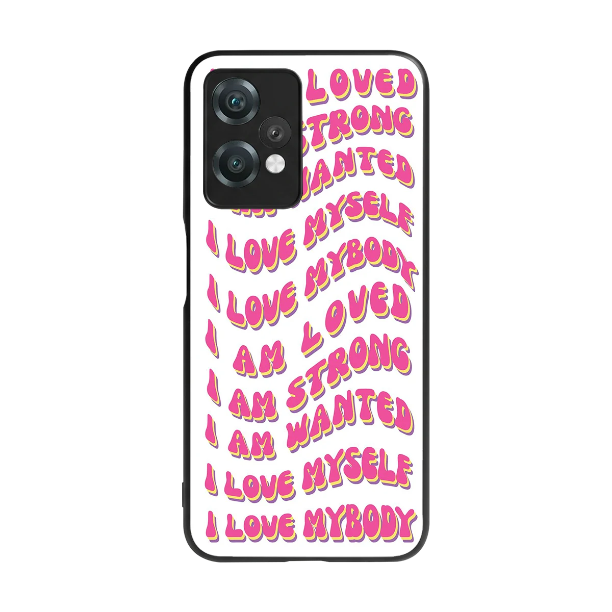 Affirmation back phone cover | glass case for oneplus nord ce 2 lite