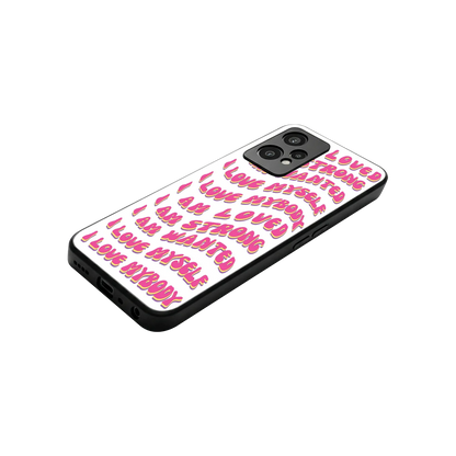 Affirmation stylish phone case for oneplus nord ce 2 lite | glossy glass and slim fit
