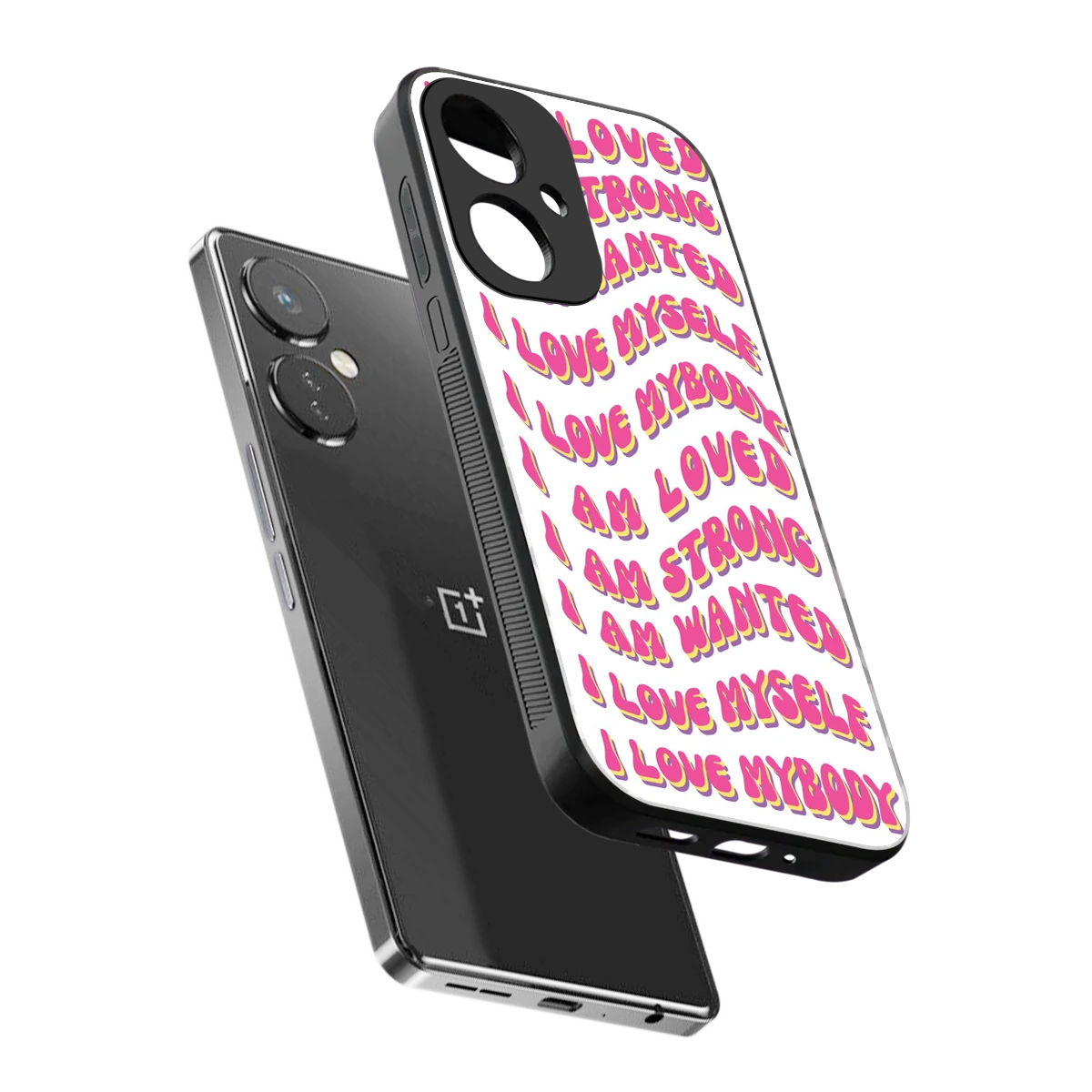 Affirmation sleek oneplus nord ce 3 cover with tempered glass back and TPU edges