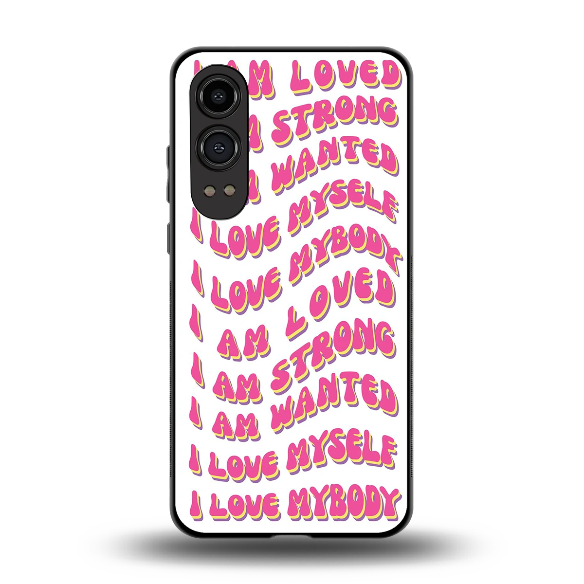 Affirmation back phone cover | glass case for oneplus nord ce 4 lite