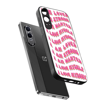 Affirmation sleek oneplus nord ce 4 lite cover with tempered glass back and TPU edges