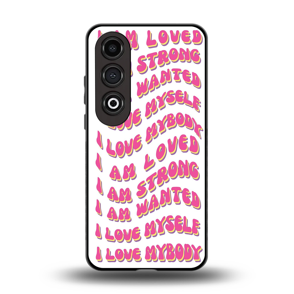 Affirmation back phone cover | glass case for oneplus nord ce 4