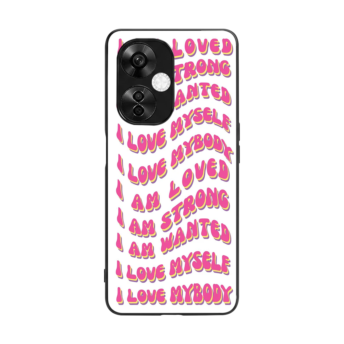 Affirmation back phone cover | glass case for oneplus nord ce 3 lite