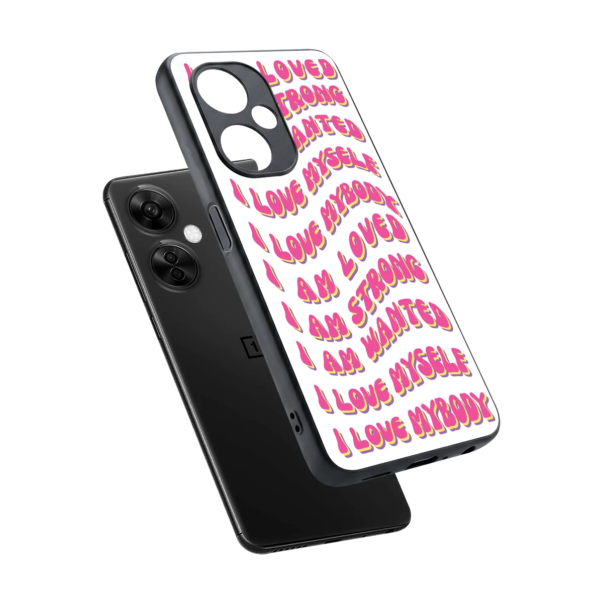 Affirmation sleek oneplus nord ce 3 lite cover with tempered glass back and TPU edges