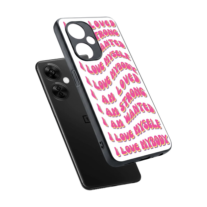 Affirmation sleek oneplus nord ce 3 lite cover with tempered glass back and TPU edges