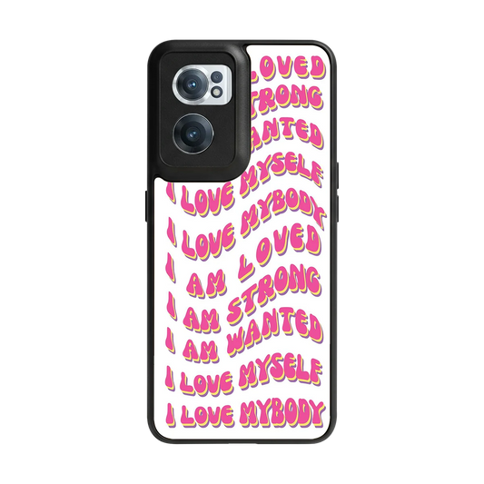 Affirmation back phone cover | glass case for oneplus nord ce 2