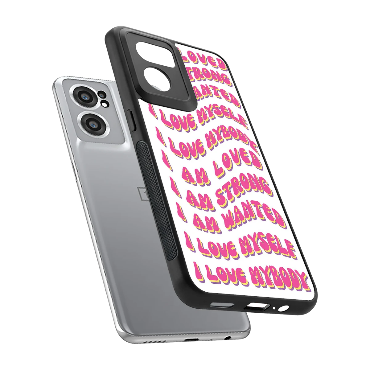 Affirmation sleek oneplus nord ce 2 cover with tempered glass back and TPU edges