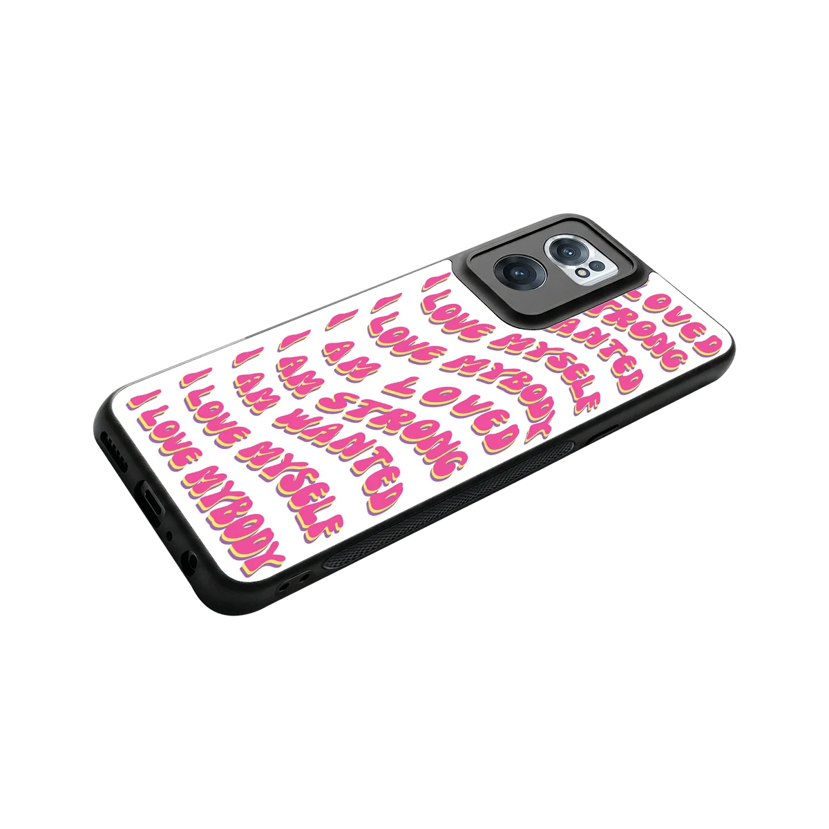 Affirmation stylish phone case for oneplus nord ce 2 | glossy glass and slim fit