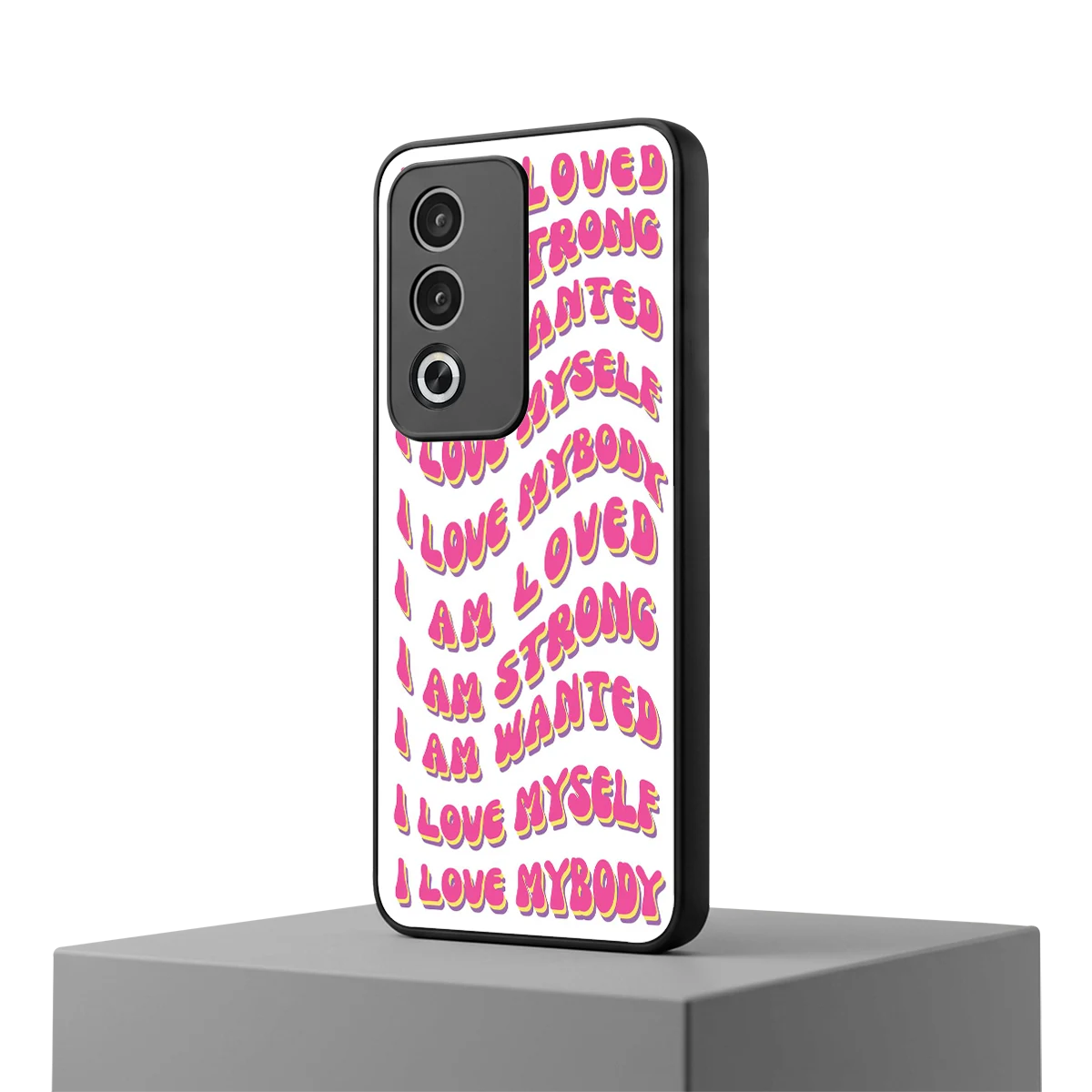 Affirmation oppo a3 pro mobile cover | shockproof glass phone case
