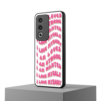 Affirmation oppo a3 pro mobile cover | shockproof glass phone case