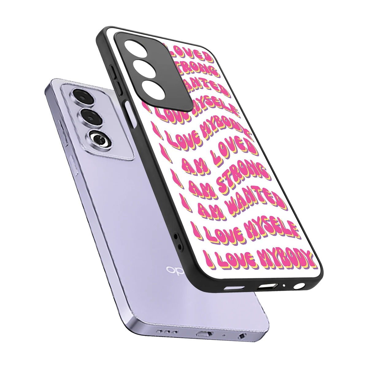 Affirmation sleek oppo a3 pro cover with tempered glass back and TPU edges