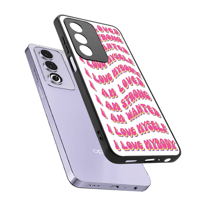 Affirmation sleek oppo a3 pro cover with tempered glass back and TPU edges