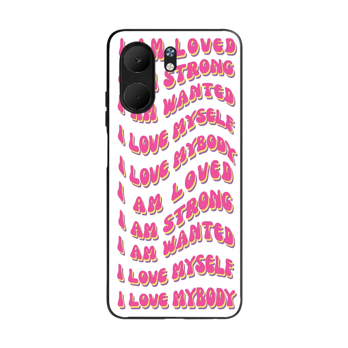 Affirmation back phone cover | glass case for oppo a5x 5g