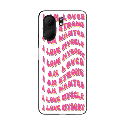 Affirmation back phone cover | glass case for oppo a5x 5g