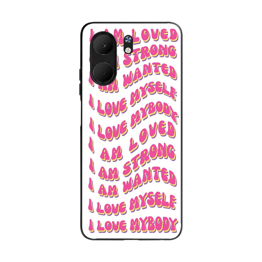 Affirmation back phone cover | glass case for oppo a5x 5g
