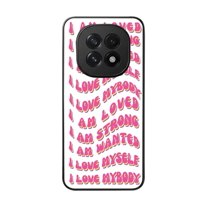 Affirmation back phone cover | glass case for oppo f29 5g