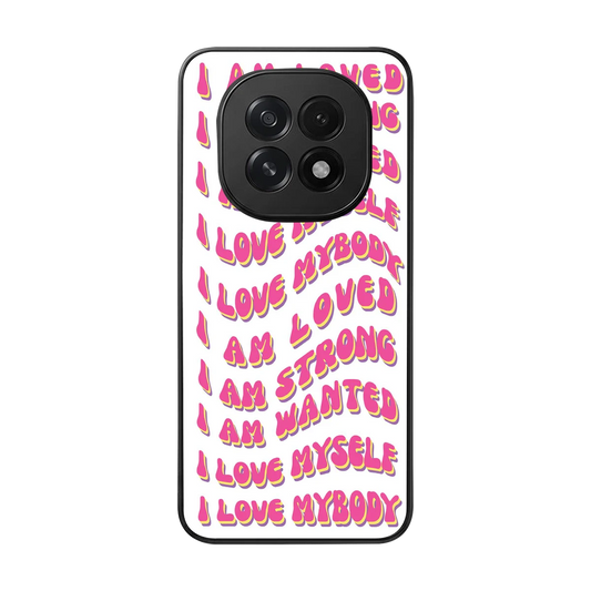 Affirmation back phone cover | glass case for oppo f29 5g