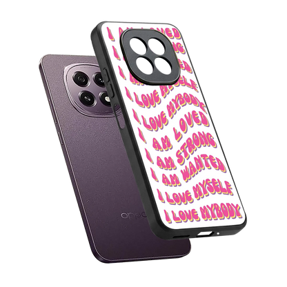 Affirmation sleek oppo f29 5g cover with tempered glass back and TPU edges