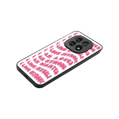 Affirmation stylish phone case for oppo f29 5g | glossy glass and slim fit