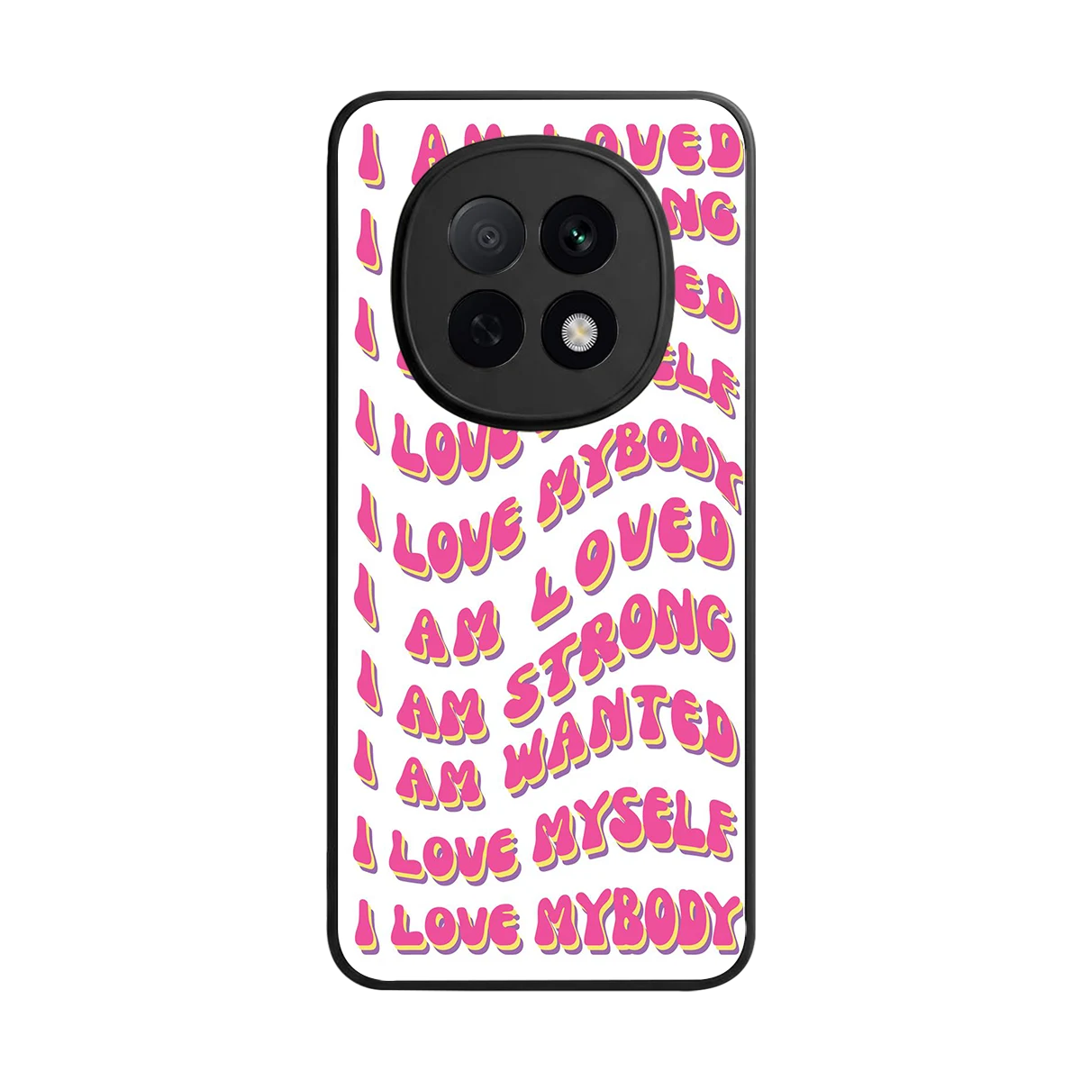 Affirmation back phone cover | glass case for oppo f29 pro 5g