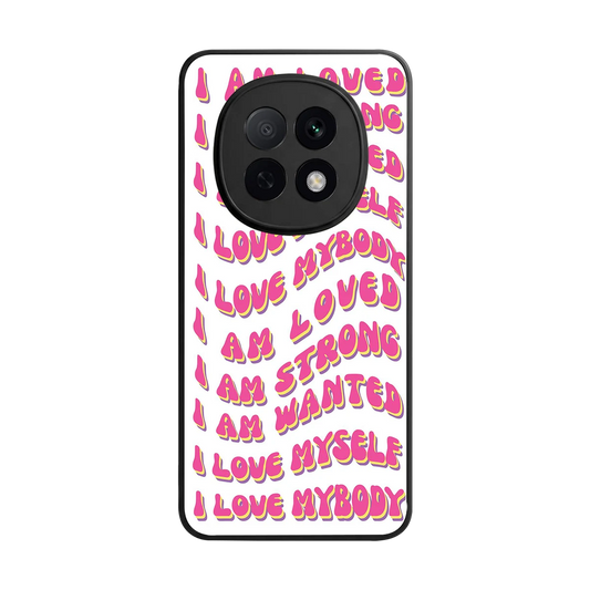 Affirmation back phone cover | glass case for oppo f29 pro 5g