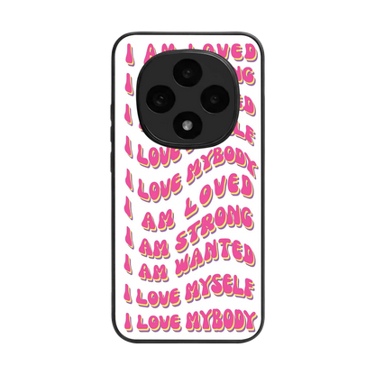 Affirmation back phone cover | glass case for oppo f31 pro 5g