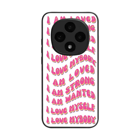 Affirmation back phone cover | glass case for oppo f31 pro 5g