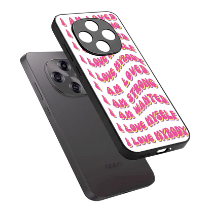 Affirmation sleek oppo f31 pro 5g cover with tempered glass back and TPU edges