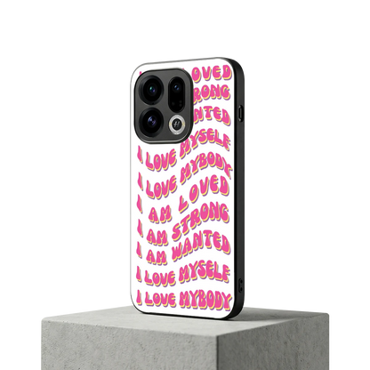 Affirmation oppo find x9 mobile cover | shockproof glass phone case