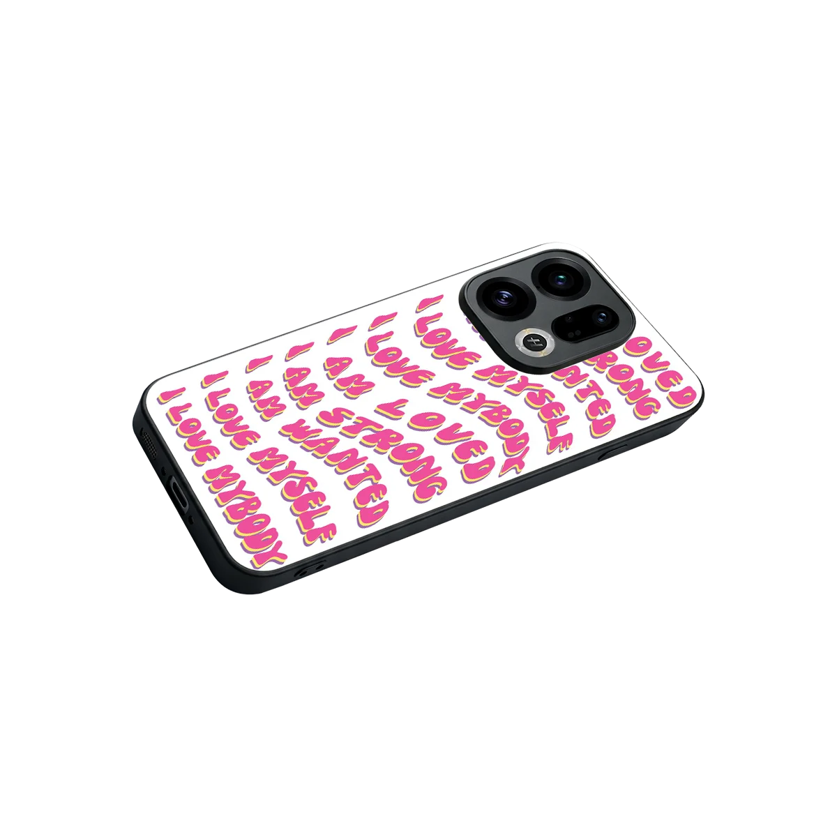 Affirmation stylish phone case for oppo find x9 | glossy glass and slim fit