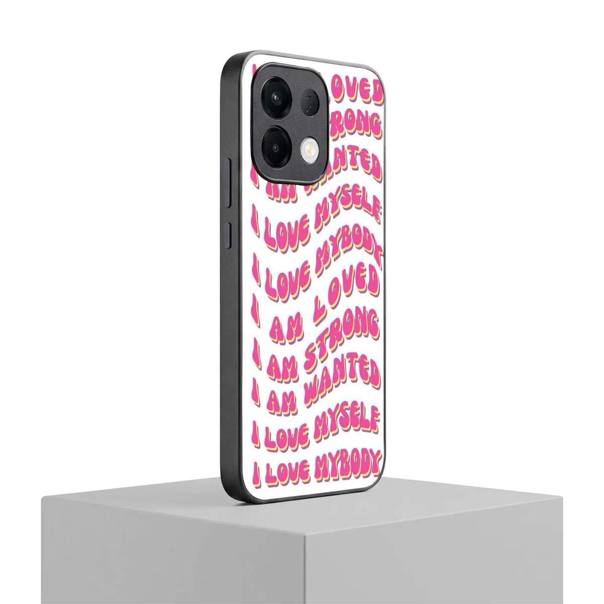 Affirmation oppo k13 5g mobile cover | shockproof glass phone case