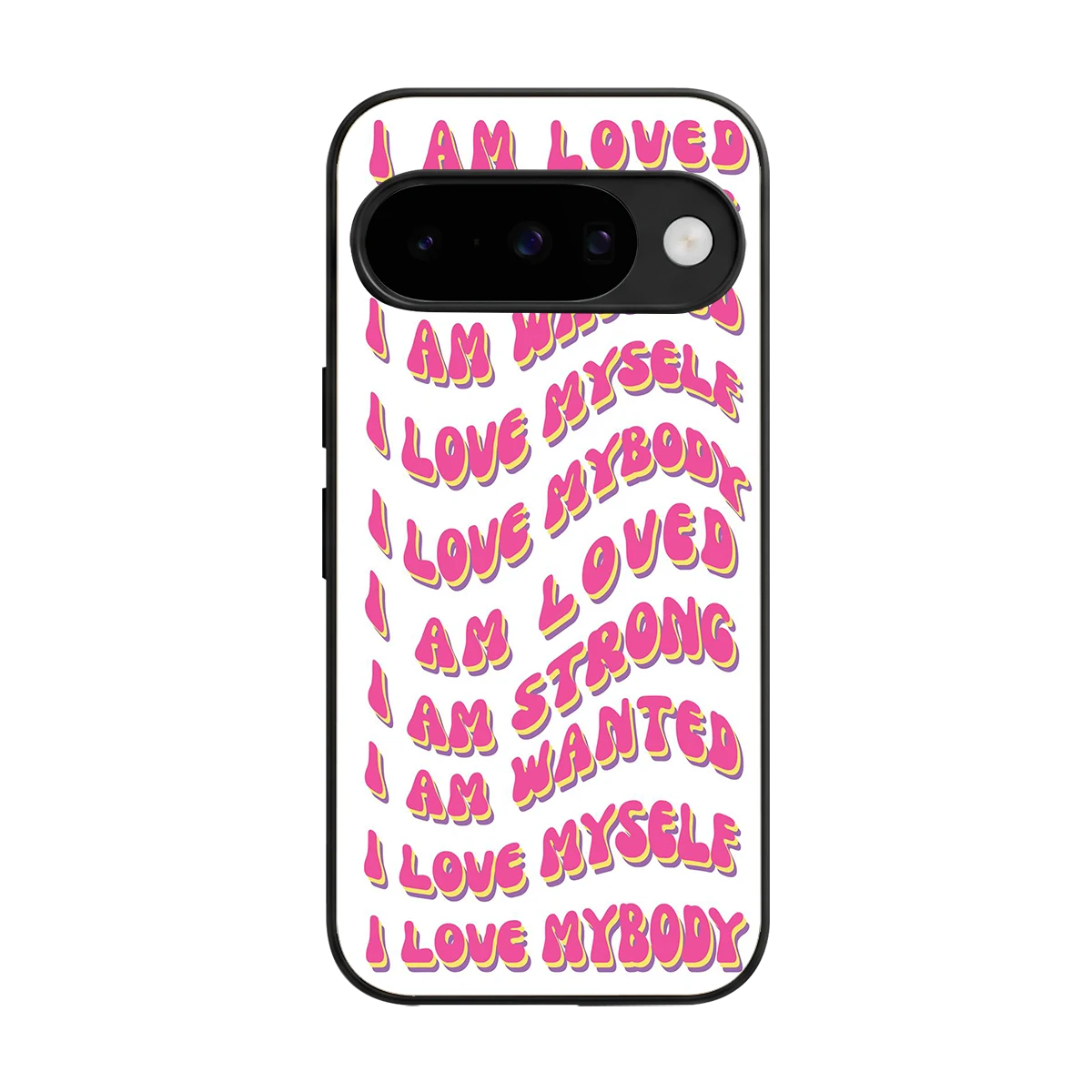 Affirmation back phone cover | glass case for google pixel 10