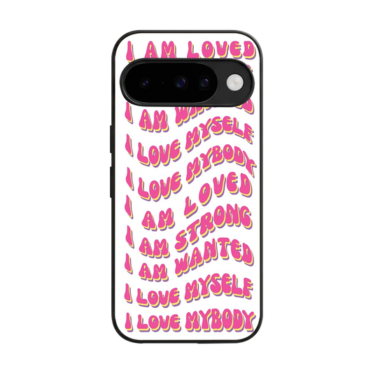 Affirmation back phone cover | glass case for google pixel 10