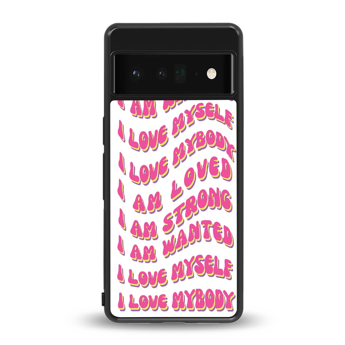Affirmation back phone cover | glass case for google pixel 6 pro