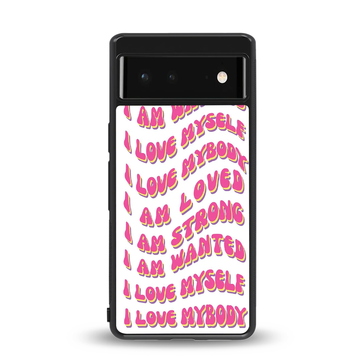 Affirmation back phone cover | glass case for google pixel 6a