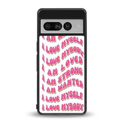 Affirmation back phone cover | glass case for google pixel 7 pro