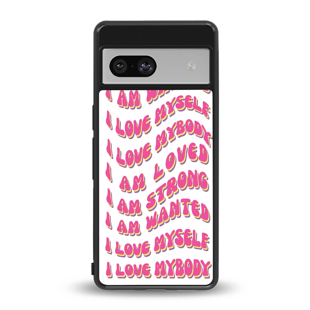 Affirmation back phone cover | glass case for google pixel 7a