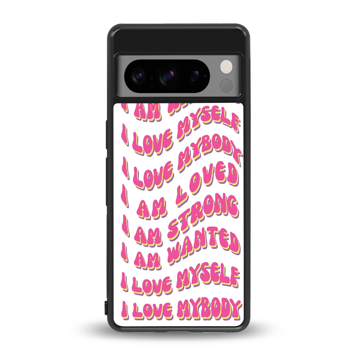 Affirmation back phone cover | glass case for google pixel 8 pro