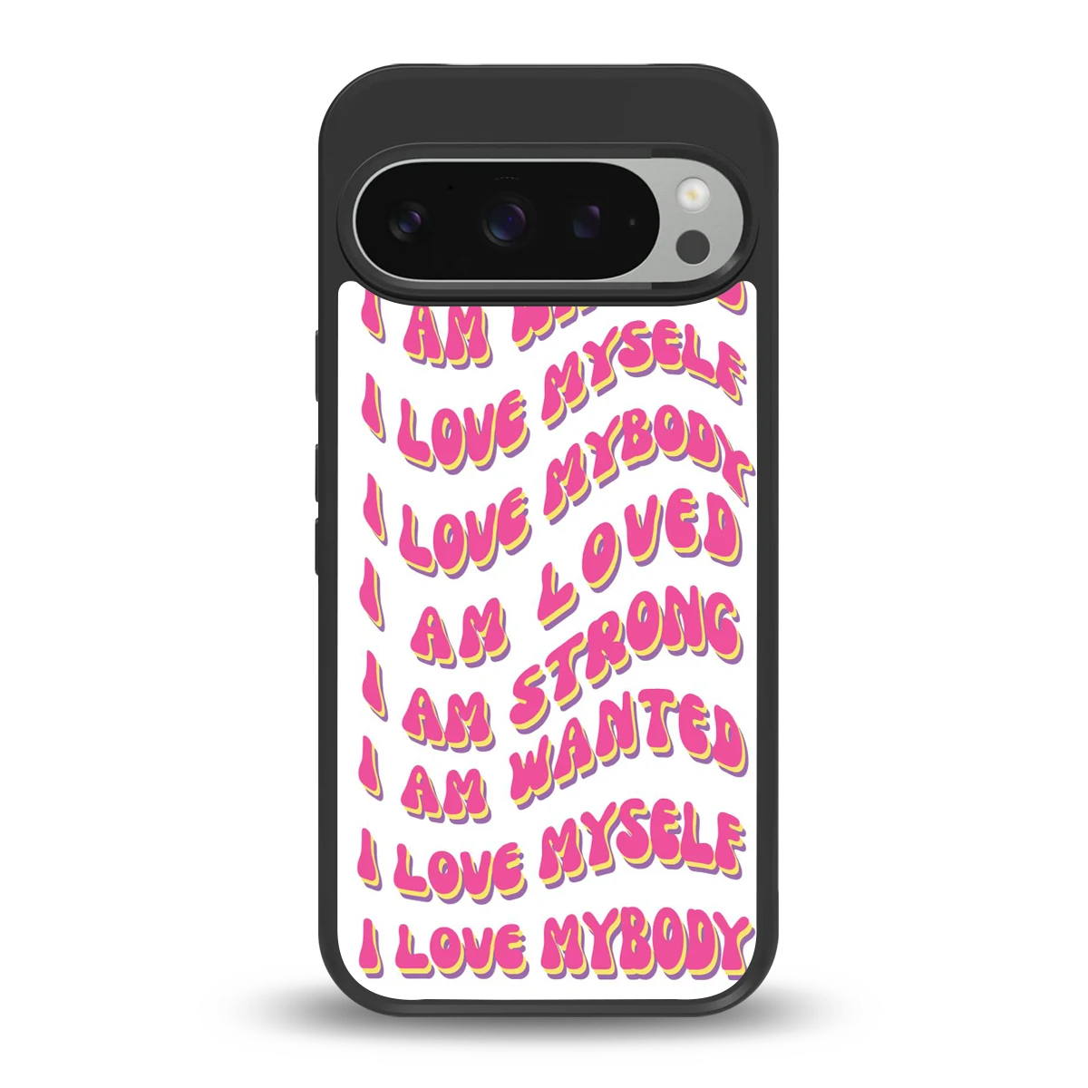 Affirmation back phone cover | glass case for google pixel 9 pro xl