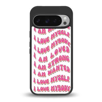 Affirmation back phone cover | glass case for google pixel 9 pro xl