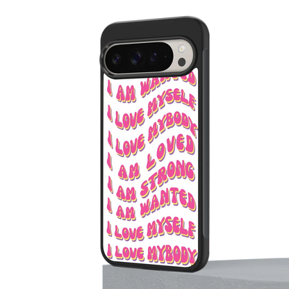 Affirmation google pixel 9 pro xl mobile cover | shockproof glass phone case