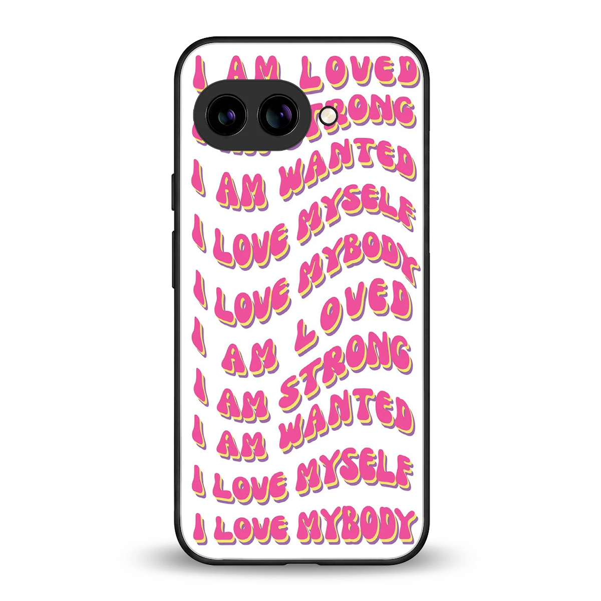 Affirmation back phone cover | glass case for google pixel 10a